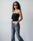 Bebe Rhinestone Tube Top