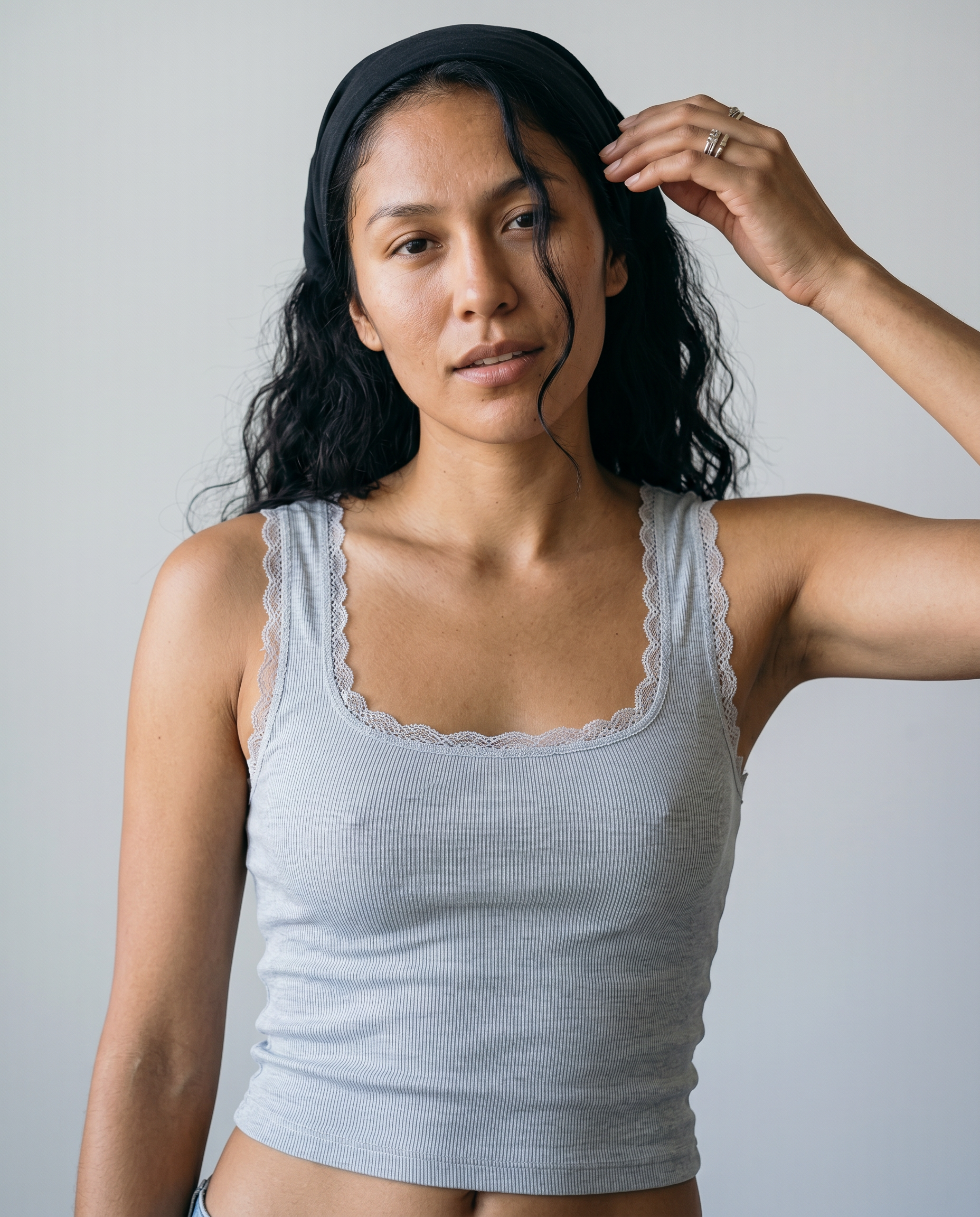 Odette Lace Trim Tank