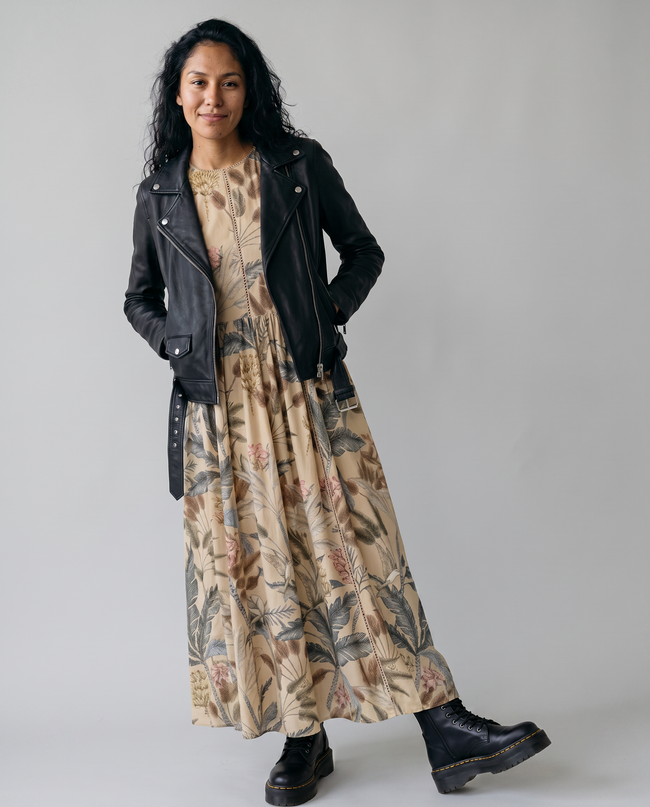 Lurleen Botanical Print Midi Dress