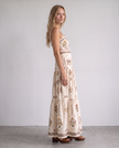 Wren Medallion Floral Tiered Maxi Dress