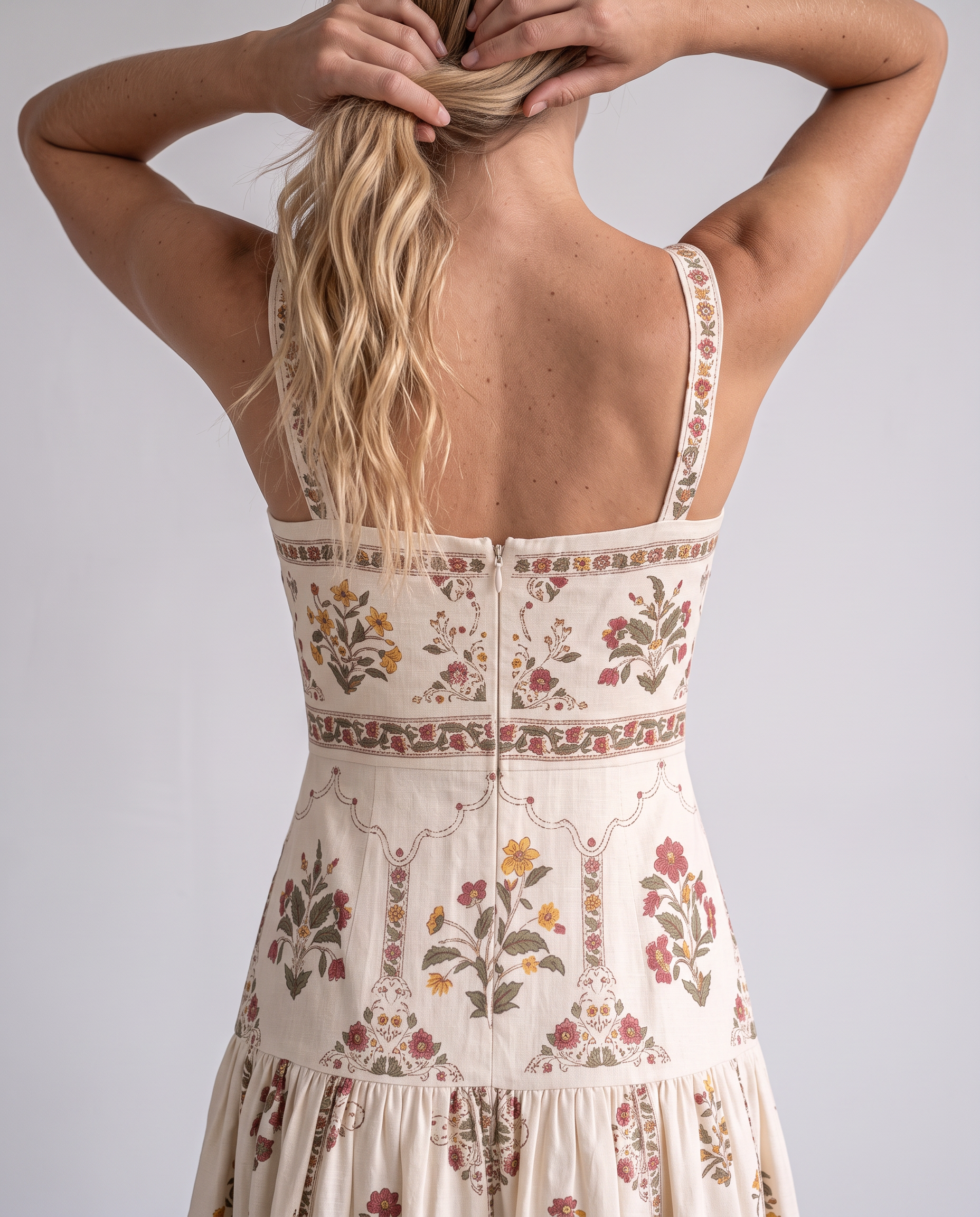 Wren Medallion Floral Tiered Maxi Dress