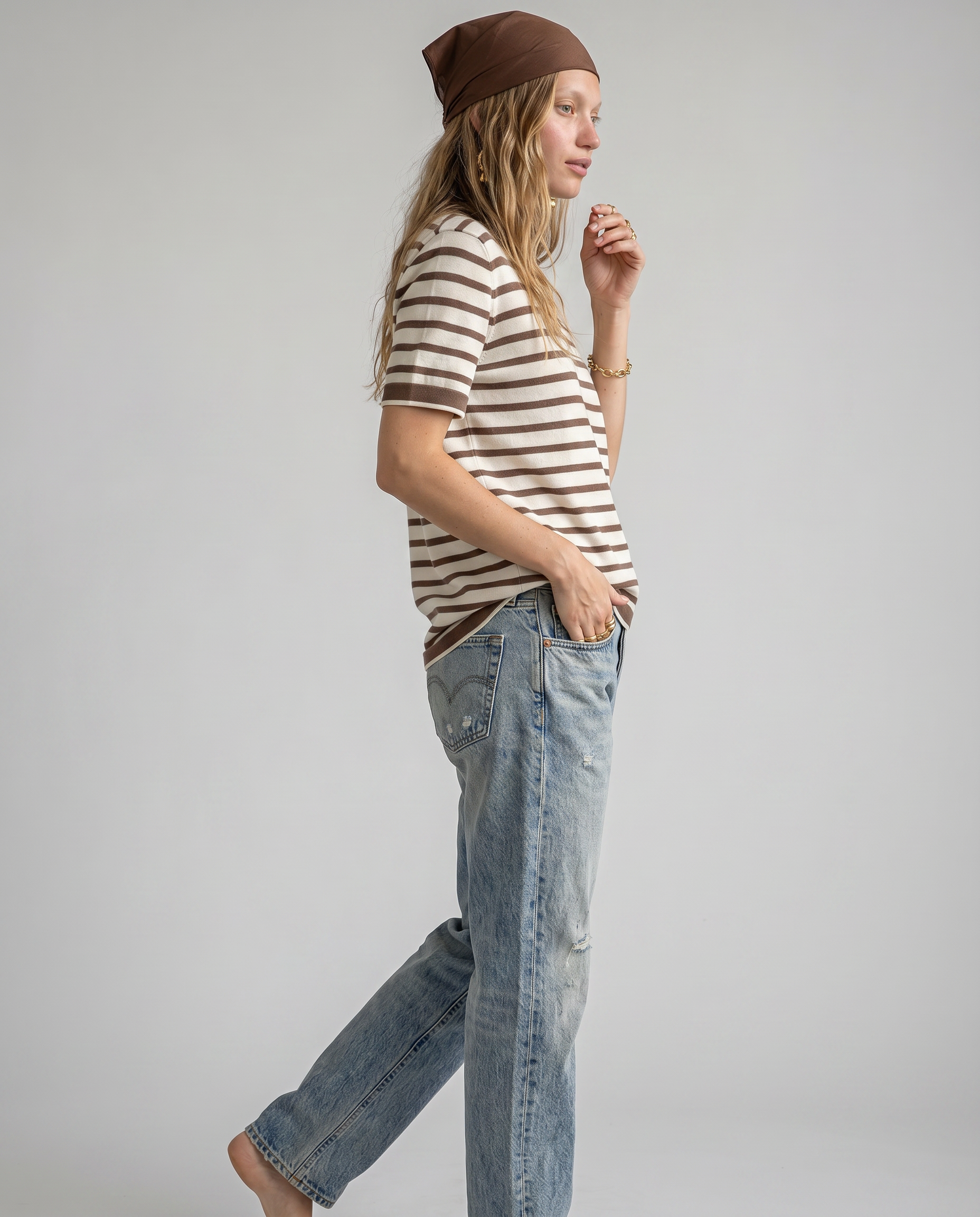 Beatrix Ribbed Knit Tee