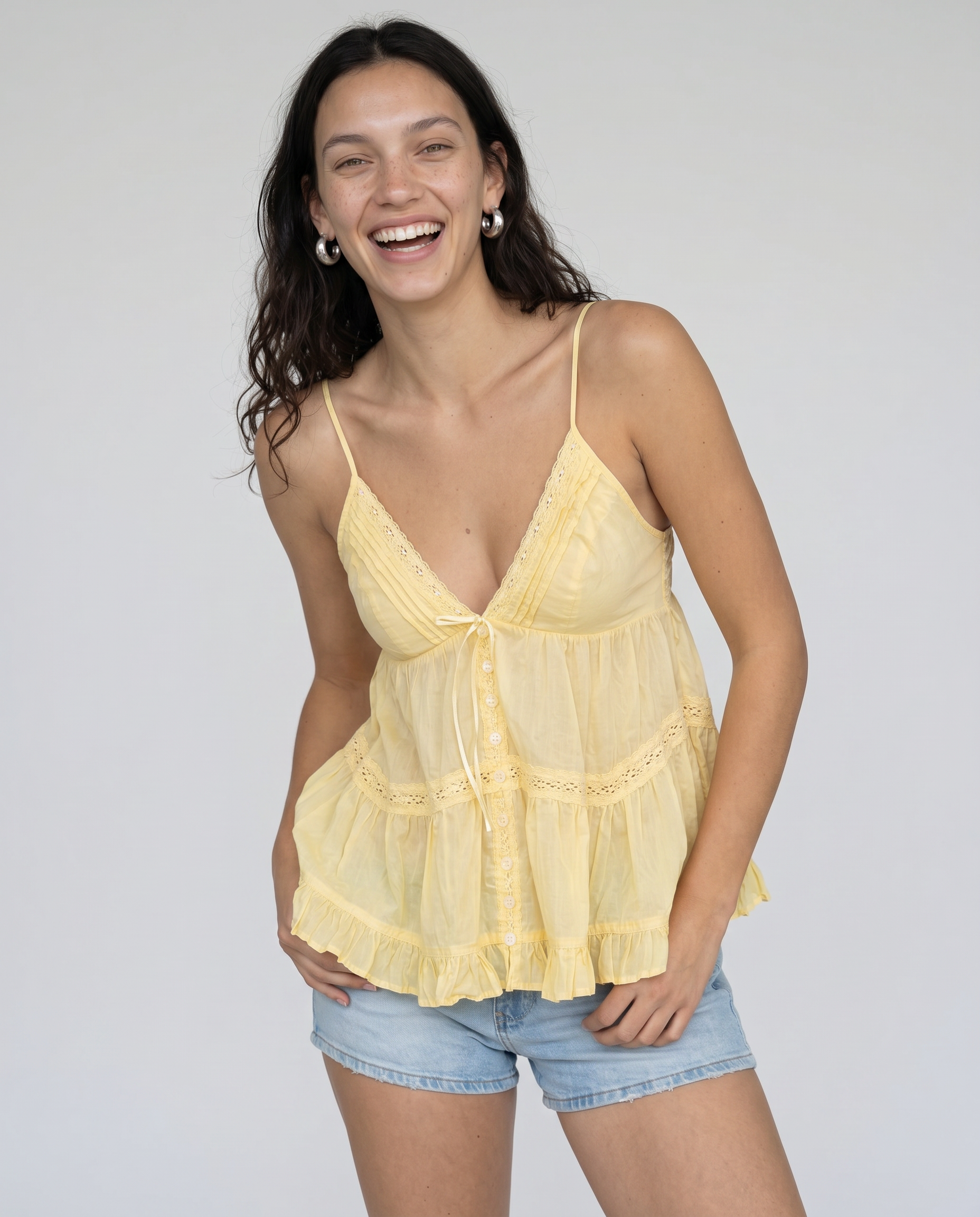 Josephine Ruffle Cami Top