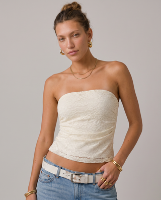 Genevra Lace Tube Top