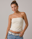 Genevra Lace Tube Top