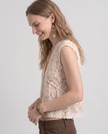 Delphine Lace Vest Blouse