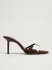 The Cowhide Kitten Mule