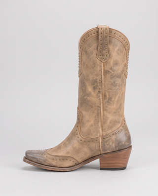 Goldie Studded Panel Western Boots