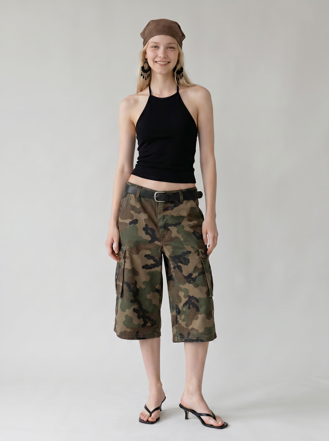 Camilla Camo Cargo Shorts