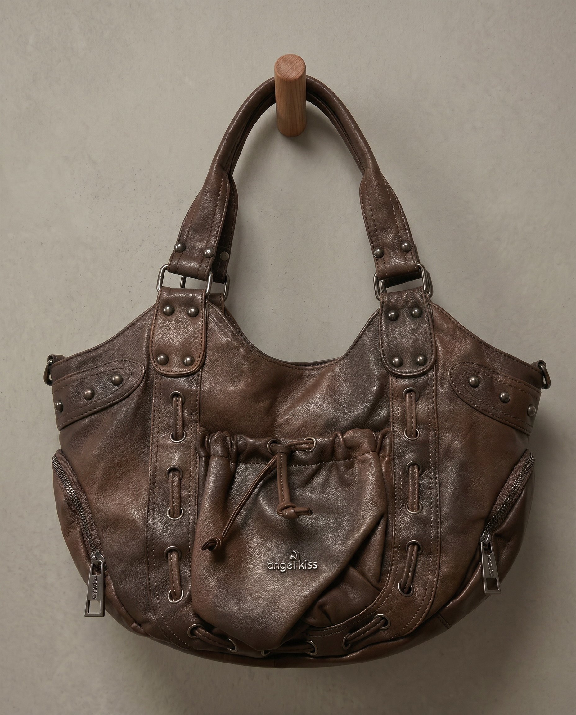 The Angel Kiss Gunmetal & Grit Bag