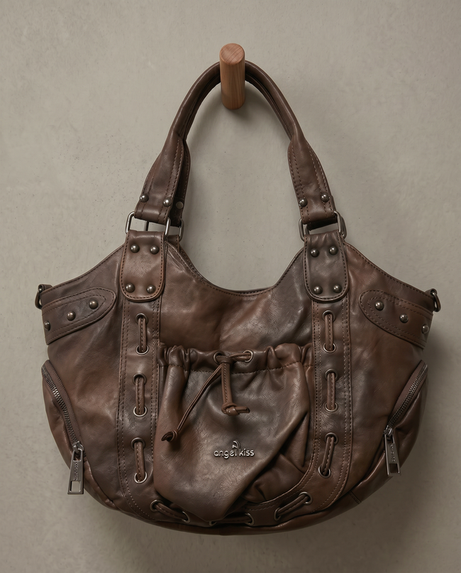 The Angel Kiss Gunmetal & Grit Bag
