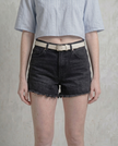 Adeline Frayed Denim Shorts