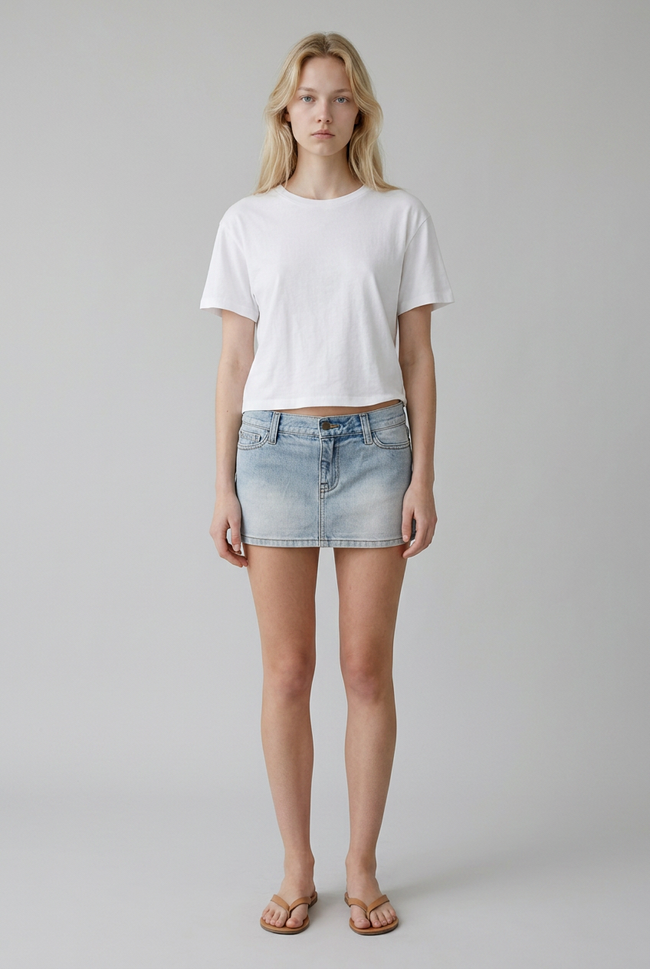 Faye Denim Mini Skirt