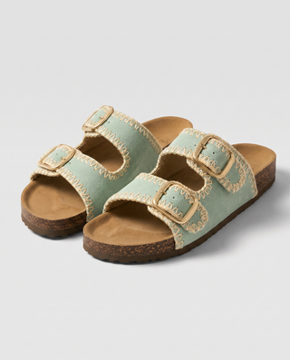 Celestina Double Buckle Slides