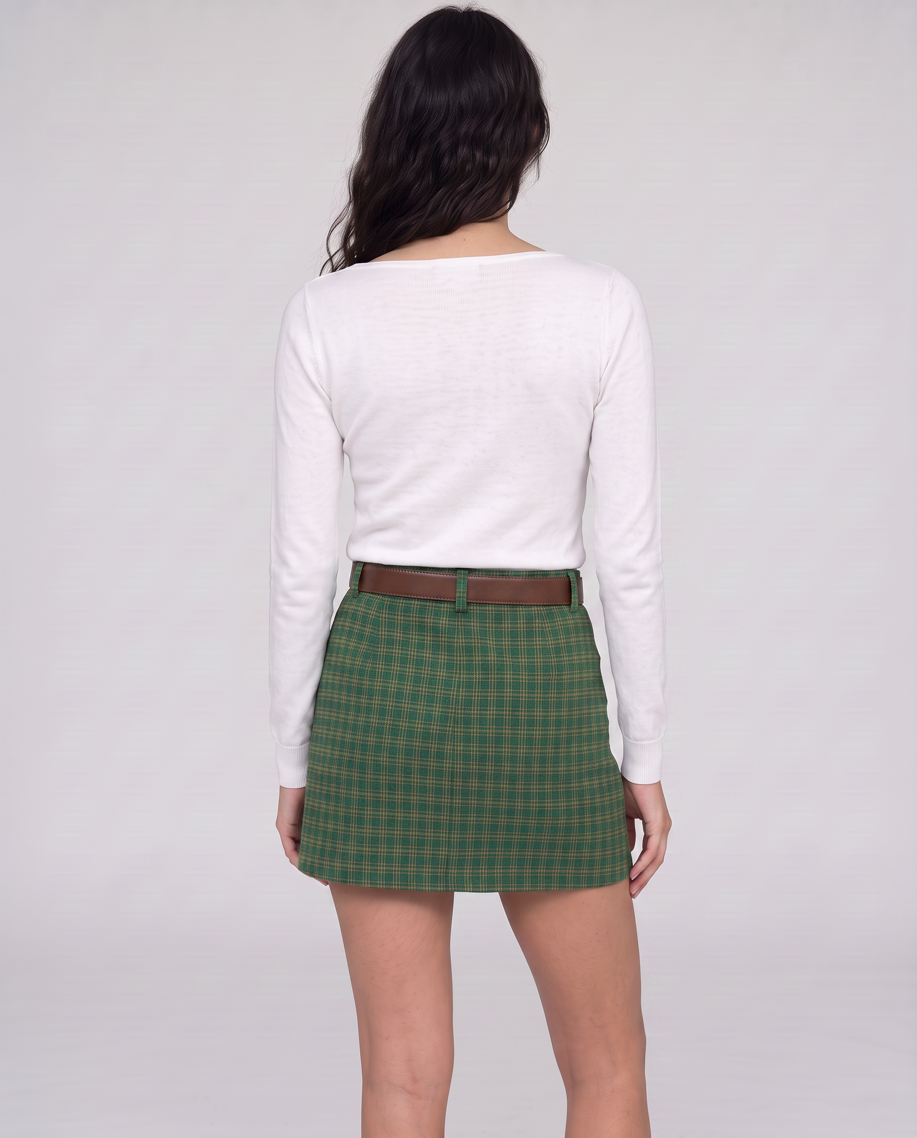 Tabitha Plaid Mini Skirt