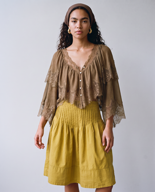 Beatrix Pintuck Balloon Skirt