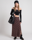 Bramble Plaid Maxi Skirt