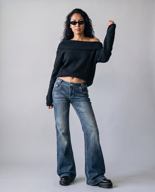 Seren Low-Rise Flare Jeans