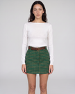 Tabitha Plaid Mini Skirt