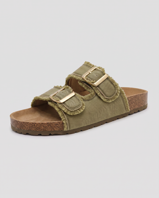 Rowan Castille Double Buckle Slides