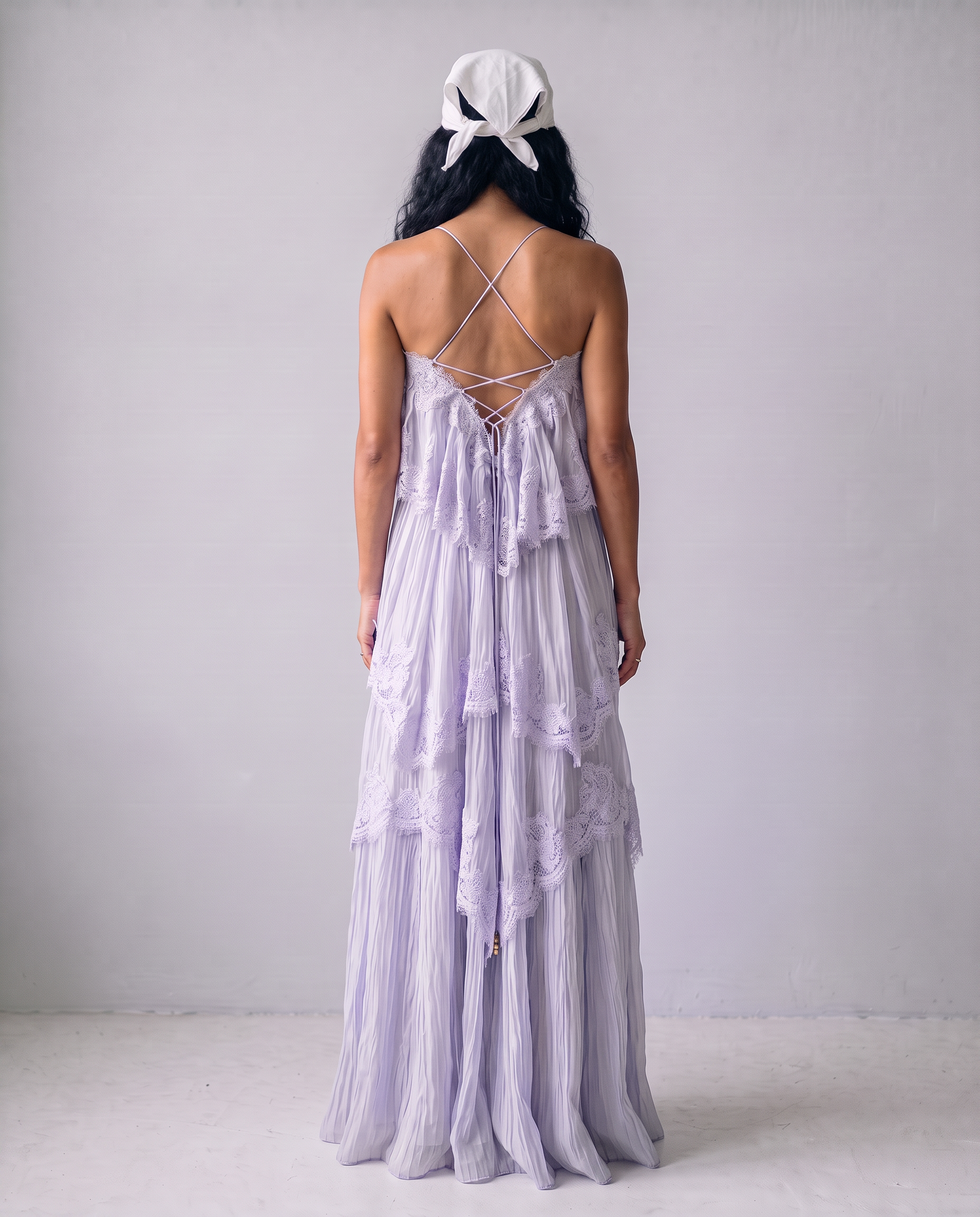 Willodean Lace Tiered Maxi Dress