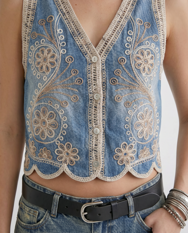 The Indigo Tapestry Vest