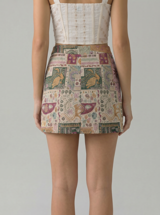 Isolde Tapestry Mini Skirt