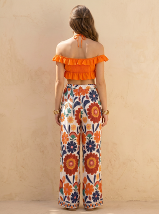 Fiona Floral Print Trousers