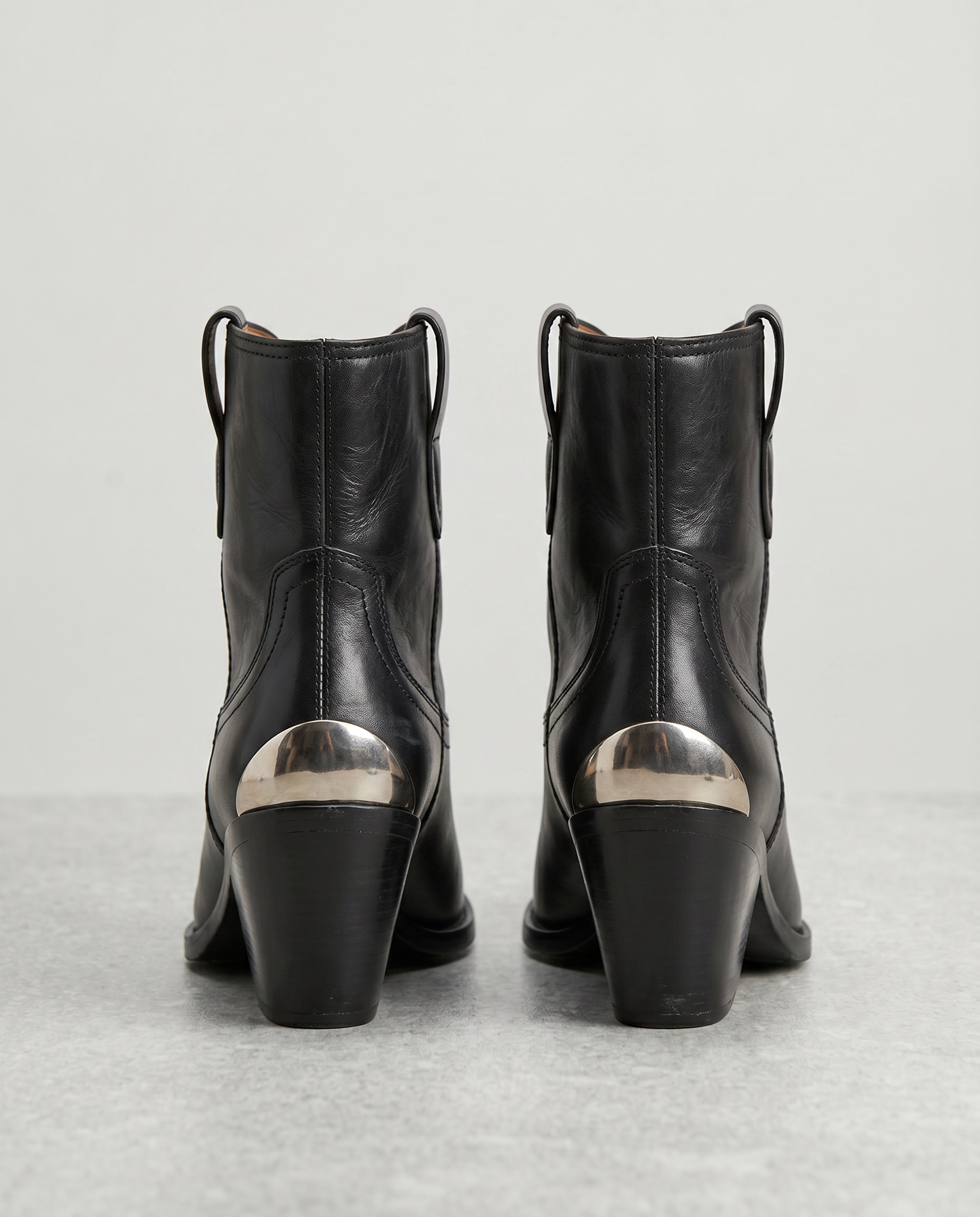 The Metal Toe Western Ankle Boot