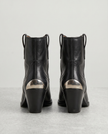 The Metal Toe Western Ankle Boot