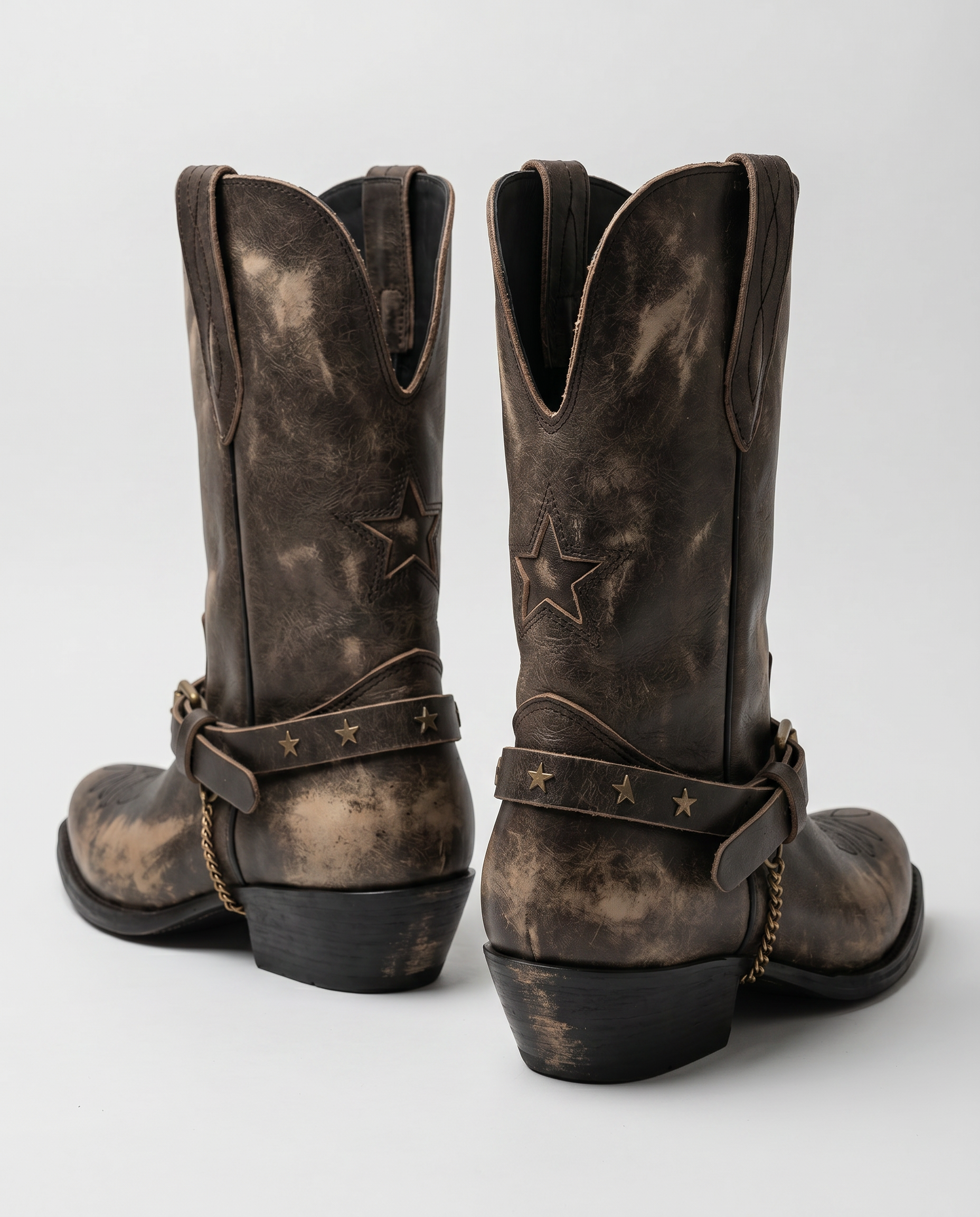 The Star & Chain Moto Western Boot