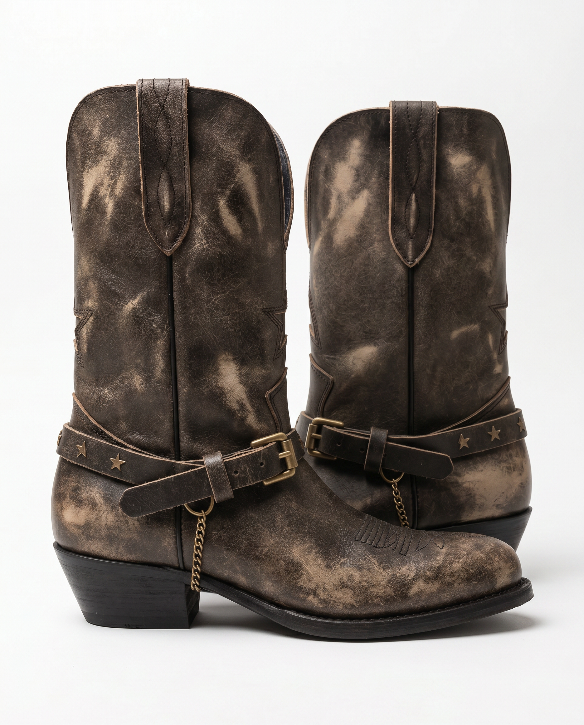 The Star & Chain Moto Western Boot