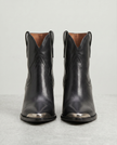 The Metal Toe Western Ankle Boot