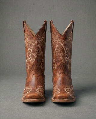 Peacock & Paisley Western Boot