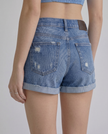 Bianca Cuffed Denim Shorts