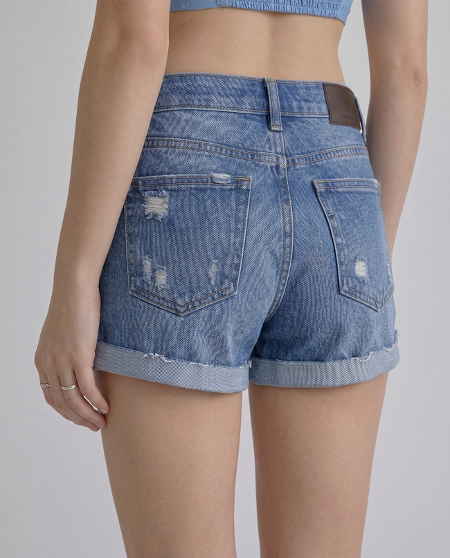 Bianca Cuffed Denim Shorts
