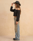 Raven Dirty Wash Wide Leg Jean