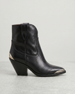 The Metal Toe Western Ankle Boot