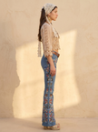Marigolde Embroidered Flare Denim Jeans