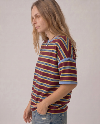 Delphine Striped Boxy Tee