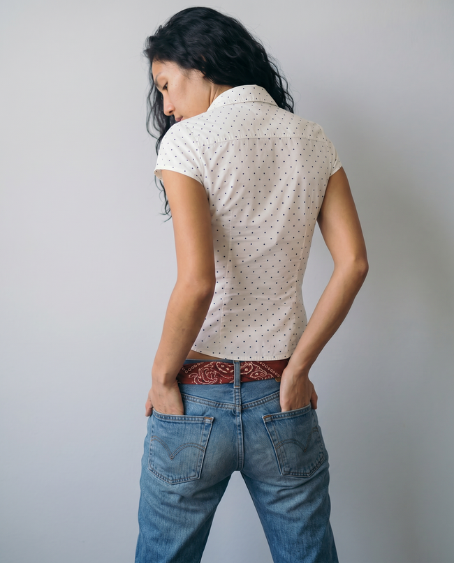 Wren Polka Dot Corset Blouse
