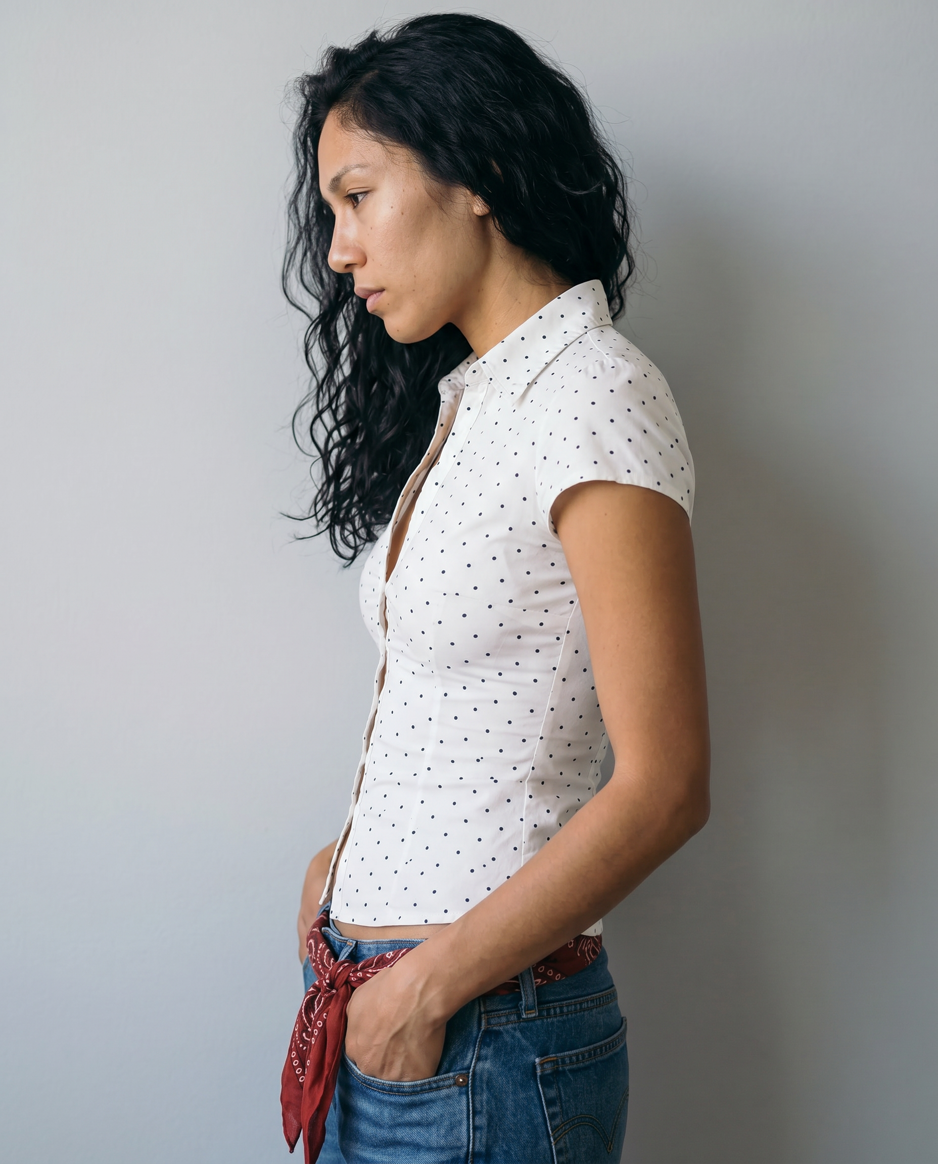 Wren Polka Dot Corset Blouse