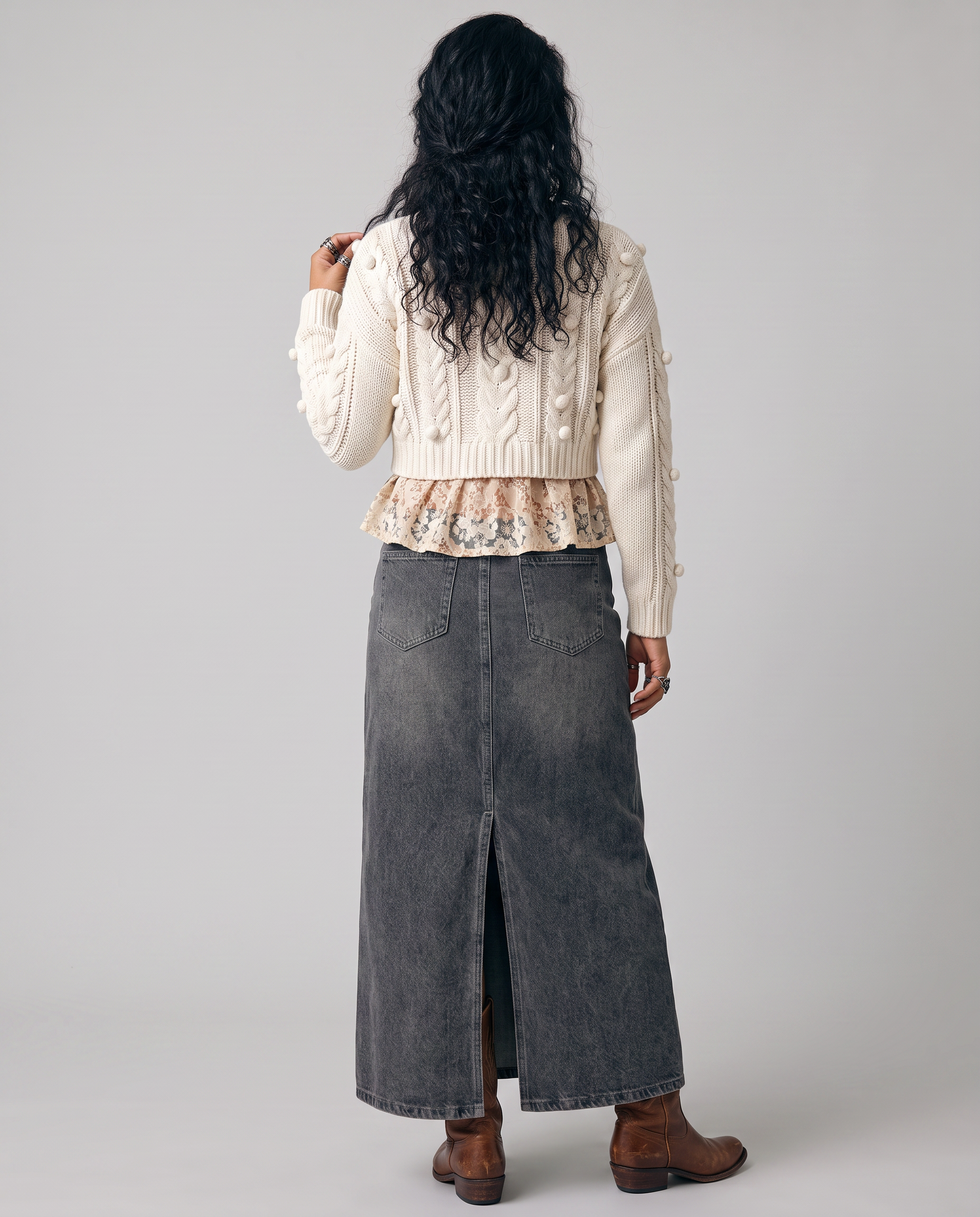 Maryanne Denim Maxi Skirt