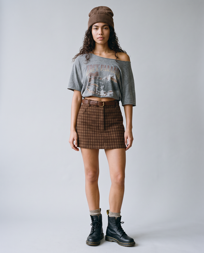 Tabitha Plaid Mini Skirt