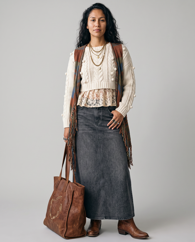 Maryanne Denim Maxi Skirt