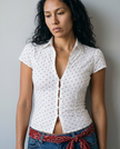Wren Polka Dot Corset Blouse