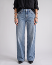 Hendrix Classic Wash Wide-Leg Jeans