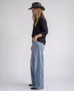 Hendrix Classic Wash Wide-Leg Jeans