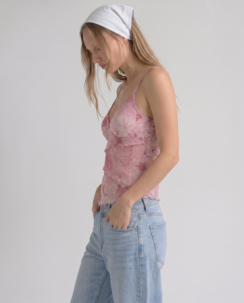 Willa Mesh Wrap Cami