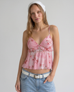 Delilah Floral Peplum Cami